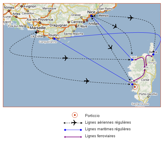 plan de la Corse